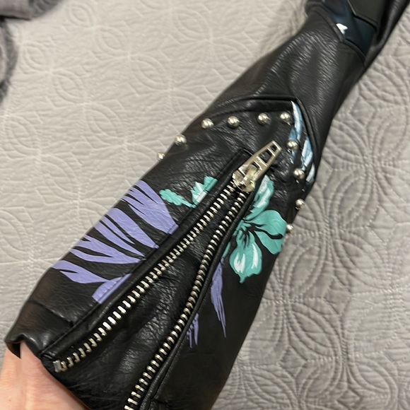 Blanknyc Floral Leather Jacket - Picture 2 of 4